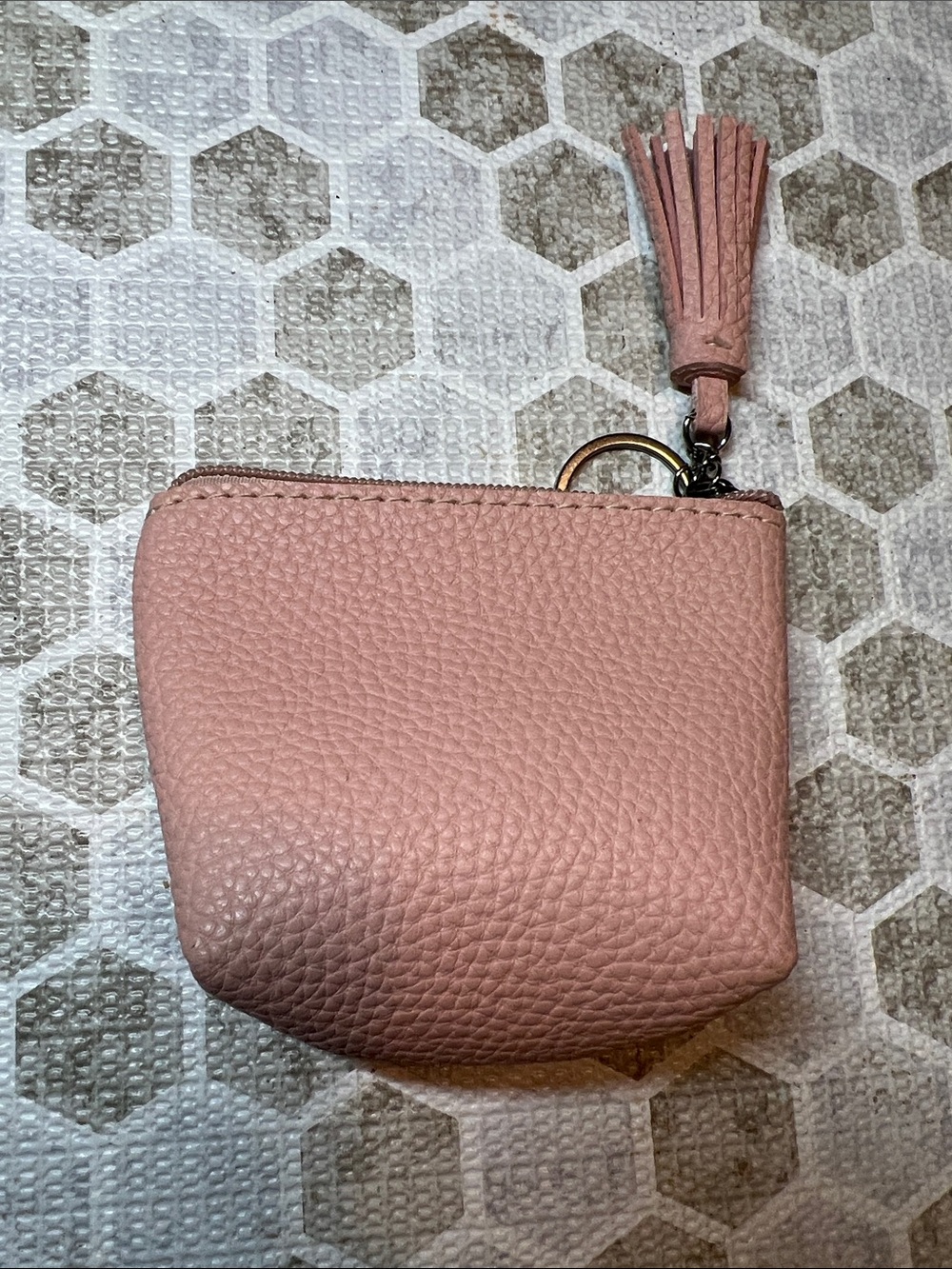 Cute Pink Tassel Coin Purse with Rhino / dig Applique - Picture 2 of 5
